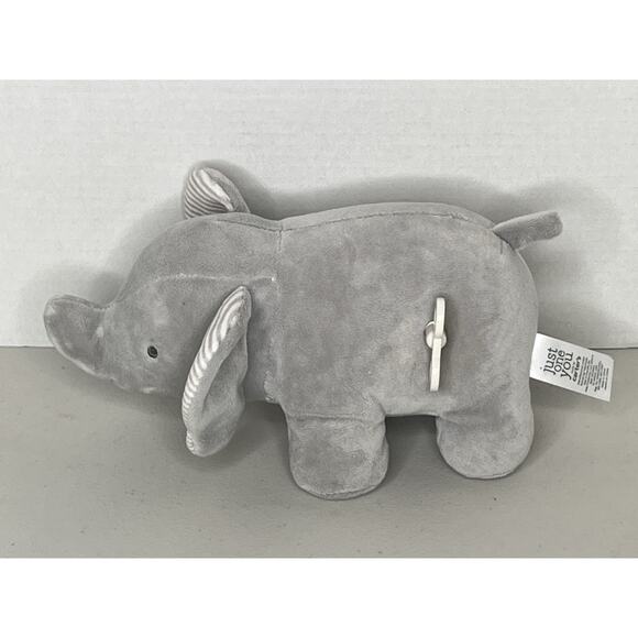 Just One You Carter's Gray Wind Up Musical Lullaby Elephant Soft Gray Plush - Picture 2 of 5